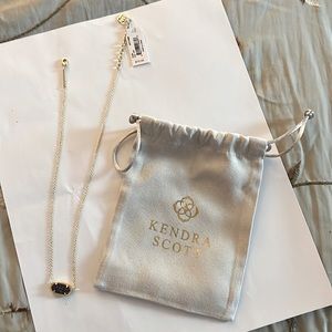 Kendra Scott Drusy short Elisa pendant necklace